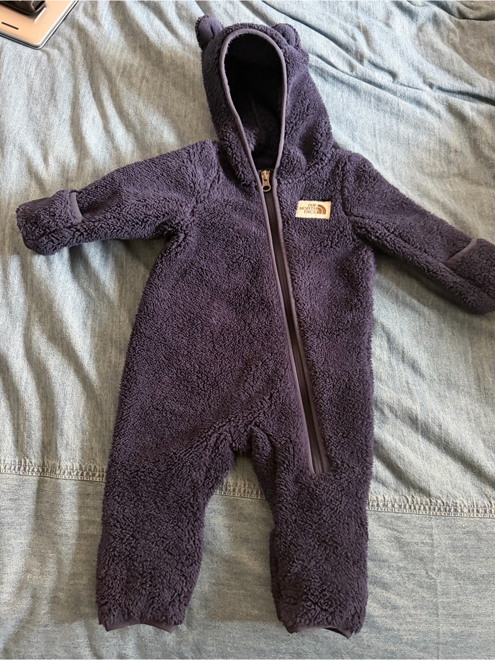 The North Face - Baby Cabin Fleece One-Piece EUC